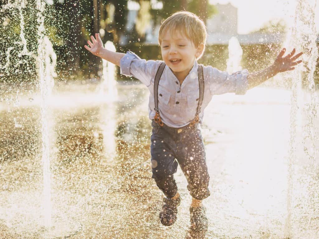 Child Playing Outside